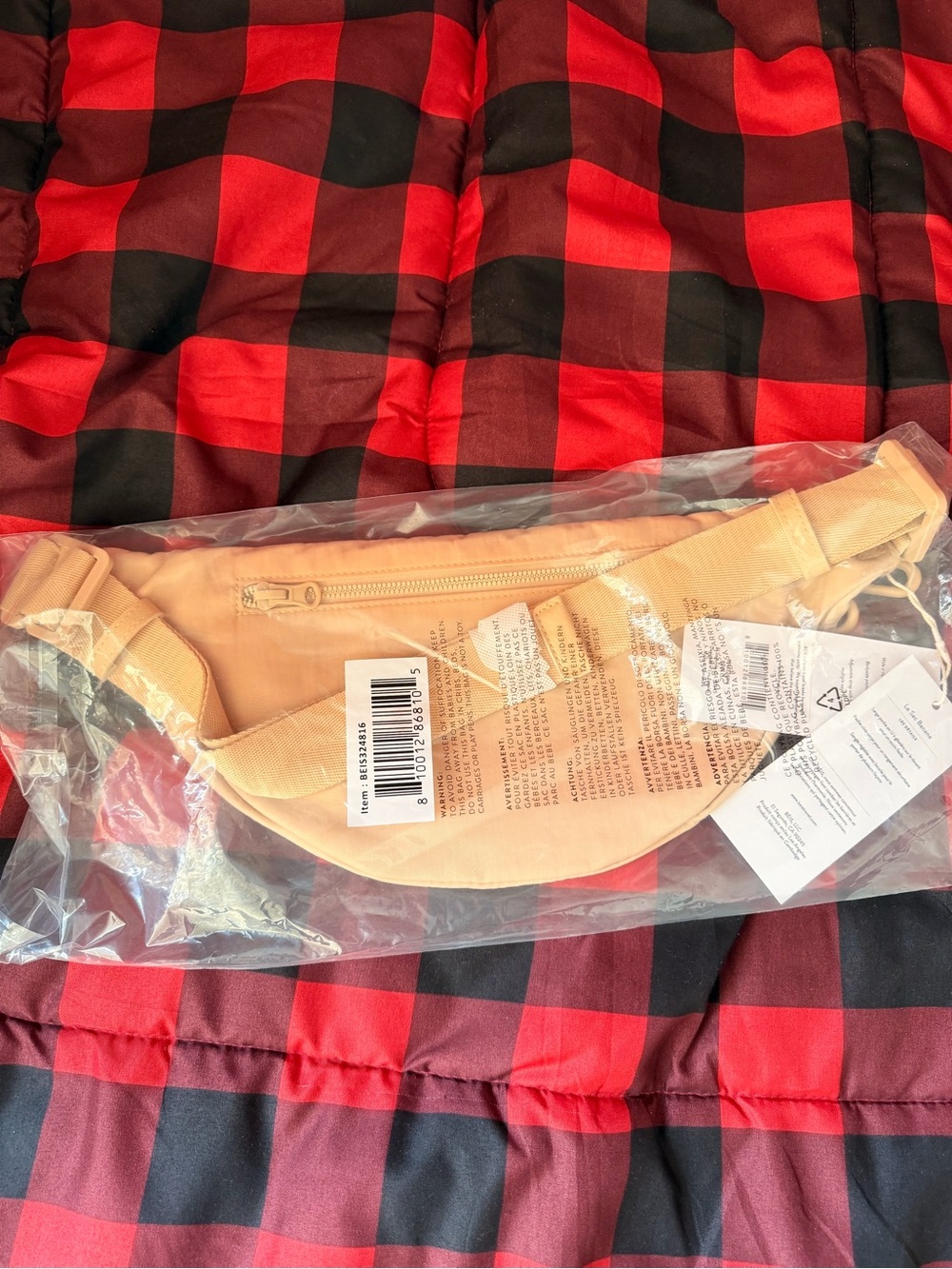 BEIS The Sport Pack in Beige NWT - Picture 6 of 8